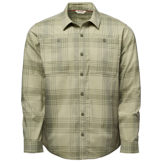 Simms Men's Tailout Flannel Louie Plaid: Willow Image 01