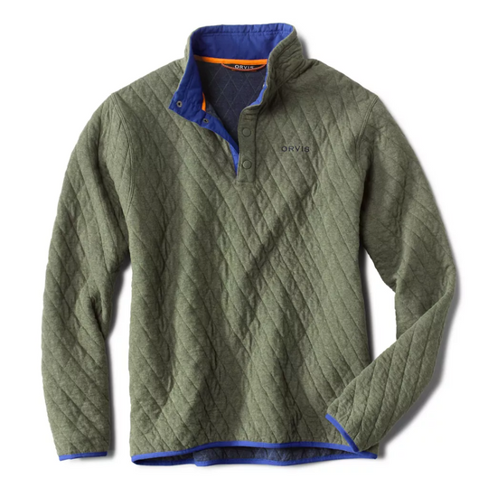Outdoor Quilted Snap Sweatshirt