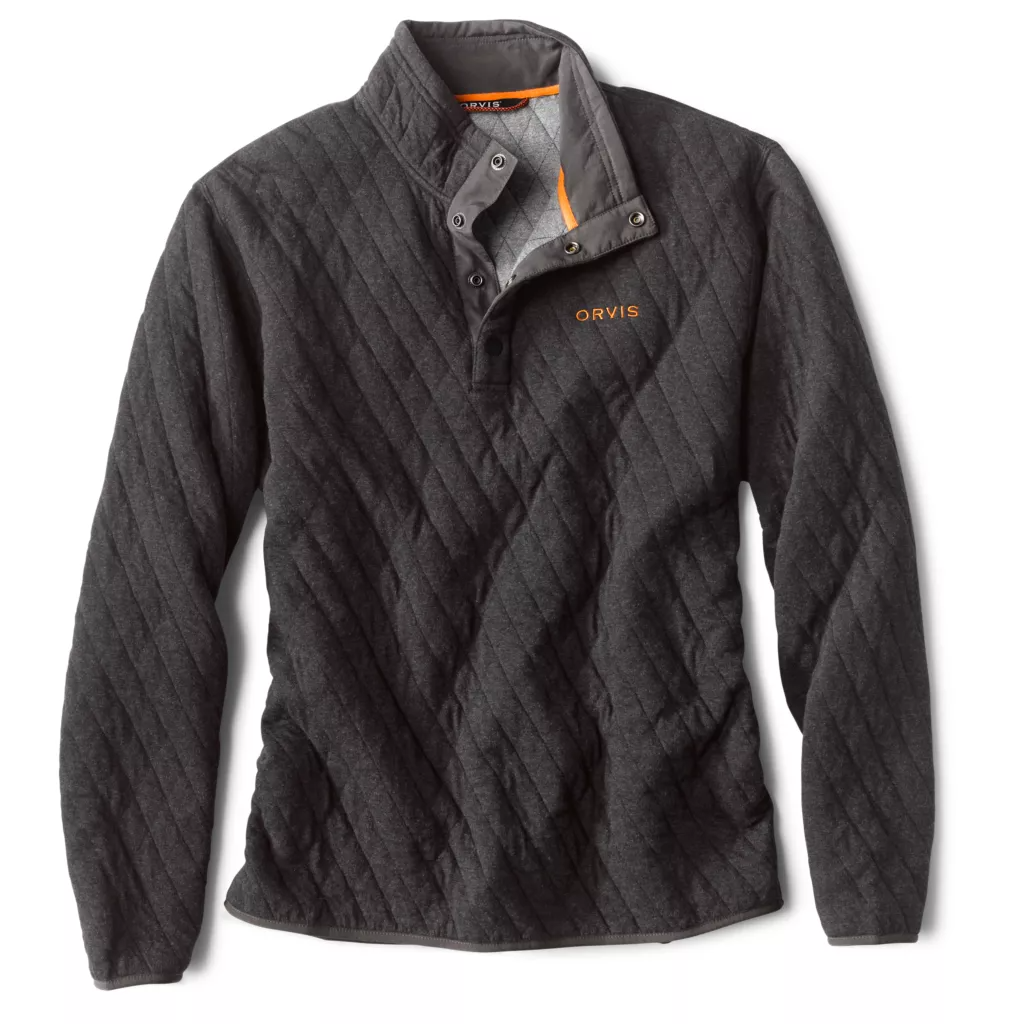 Outdoor Quilted Snap Sweatshirt