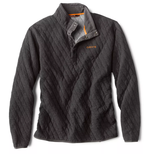 Outdoor Quilted Snap Sweatshirt