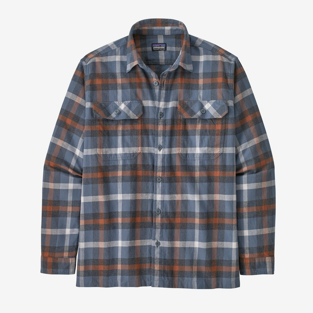 Men's Long Sleeved Organic Cotton MW Fjord Flannel Shirt