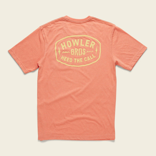 Select Pocket T- Painted Howler - Coral