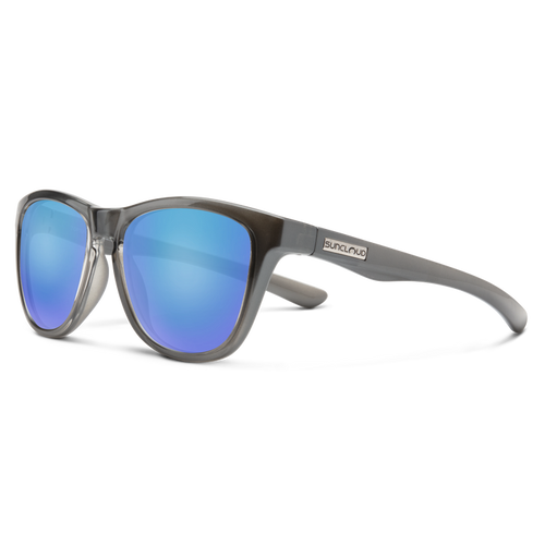 Topsail - Crystal Silver Backpaint/Polarized Blue Mirror