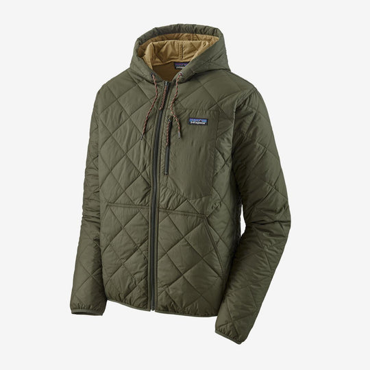 Men' Diamond Quilted Bomber Hoody