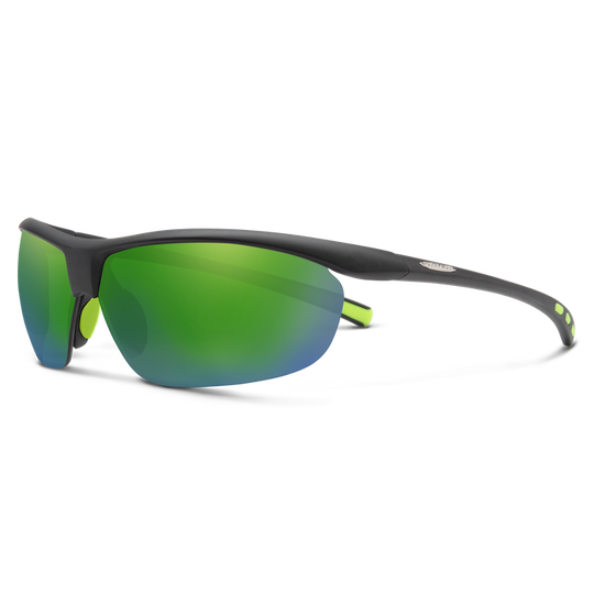 Zephyr - Black/Polarized Green Mirror