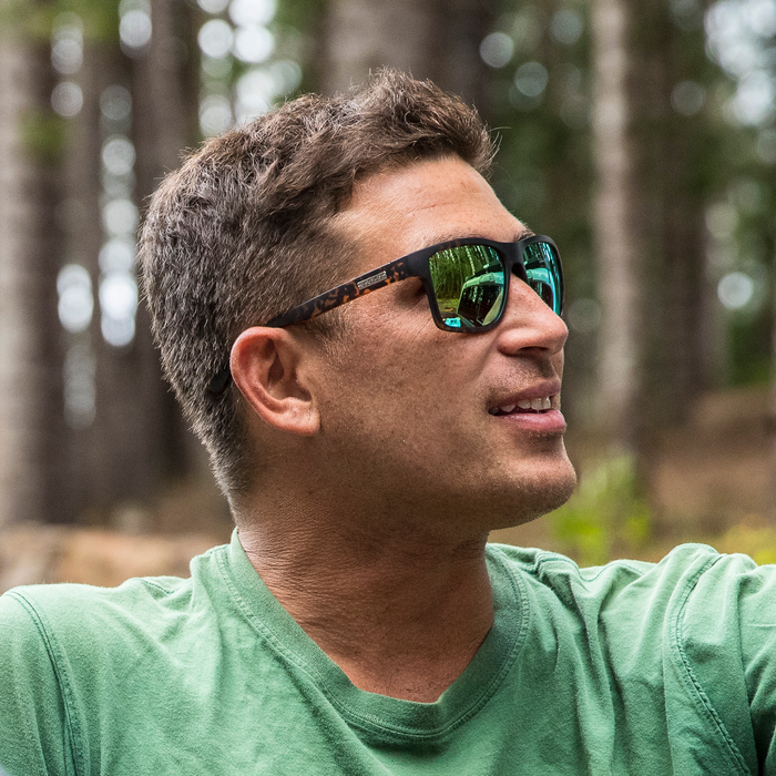 Suncloud A-Team - Matte Tortoise - Polarized Green Mirror