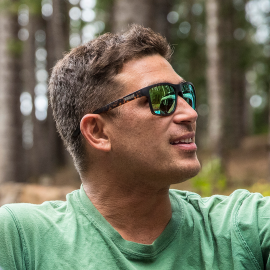 Suncloud A-Team - Matte Tortoise - Polarized Green Mirror