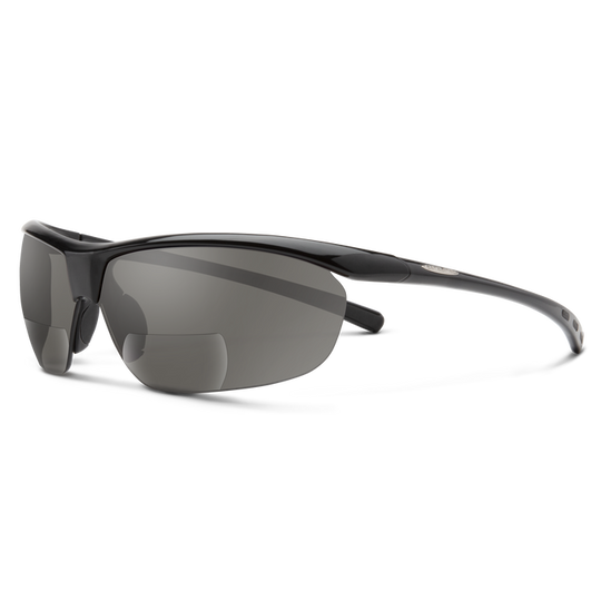 Zephyr Reader - +2.00 - Black / Polarized Gray