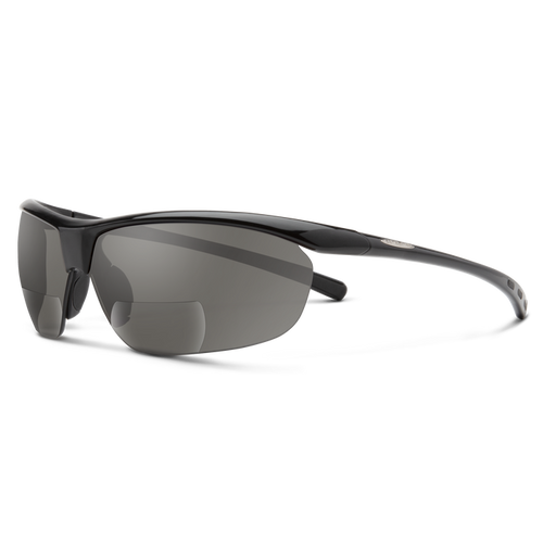 Zephyr Reader - +2.00 - Black / Polarized Gray