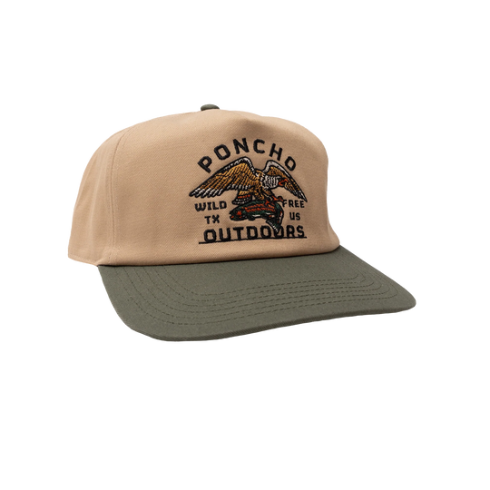 Poncho Eagle and Trout Hat