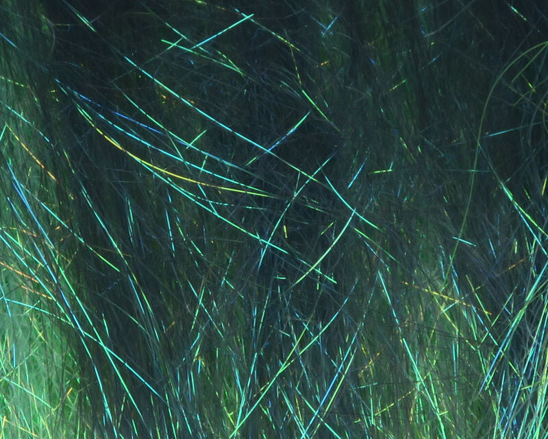 Hareline Ice Dub Minnow Back Shimmer Fringe