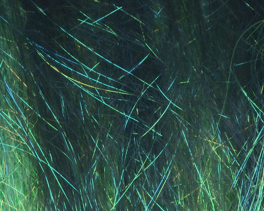 Hareline Ice Dub Minnow Back Shimmer Fringe