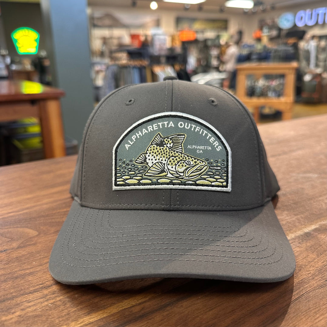 AO Casey Underwood Trout Swipe Hat - Richardson 228 Solid Dark Grey