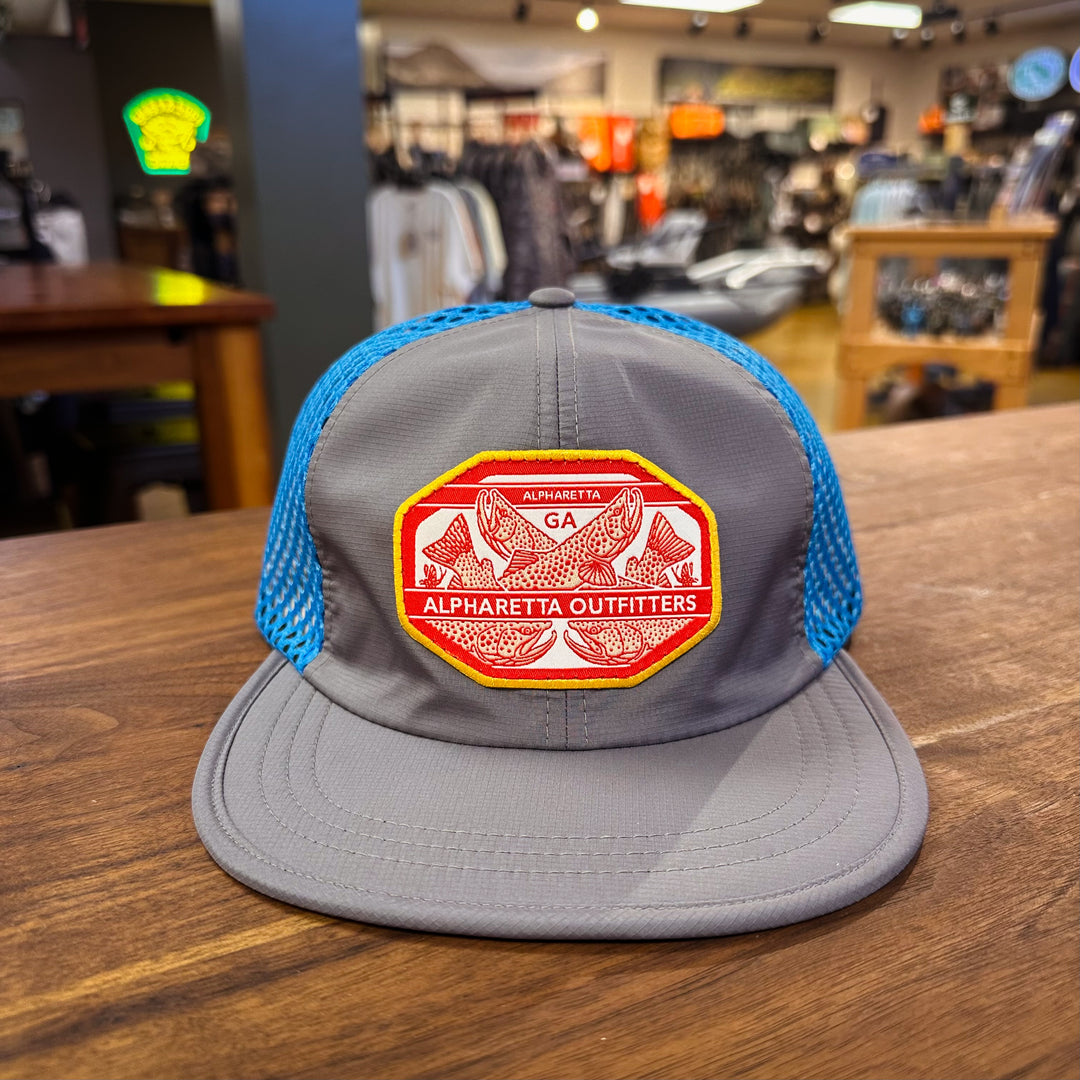 AO Casey Underwood Troutfest Hat - Richardson 935 Charcoal/Cyan