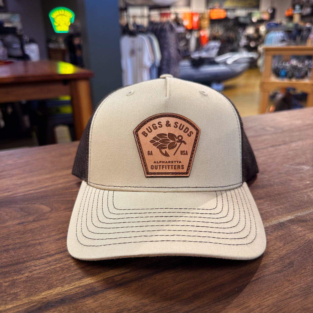 AO Five Panel Trucker Bugs and Suds Logo