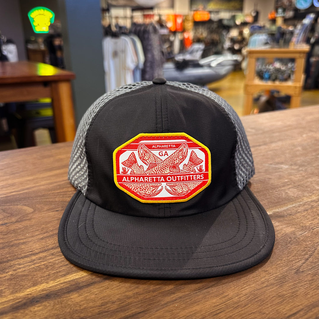 AO Casey Underwood Troutfest Hat - Richardson 935 Black/Charcoal