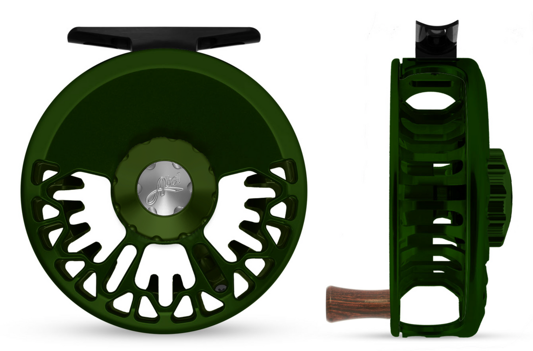 abel vaya fly reel Abel Vaya 4/5 Ported - Deep Green