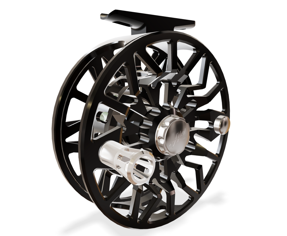 Abel SDS 7/8 Ported / Black / Bonefish Knob / Platinim Handle