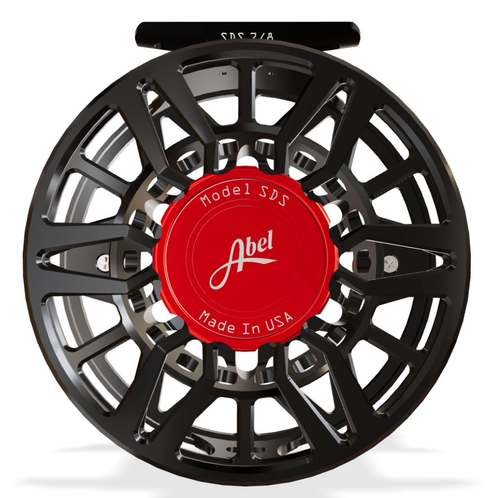 Abel SDS Fly Reel 7/8 Ported Gloss Black Frame