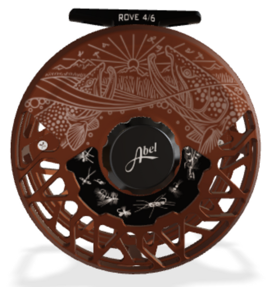 Abel Rove 4/6 Ported - Satin Dark Brown/Underwood Drift - Black Drag Knob - Black Handle