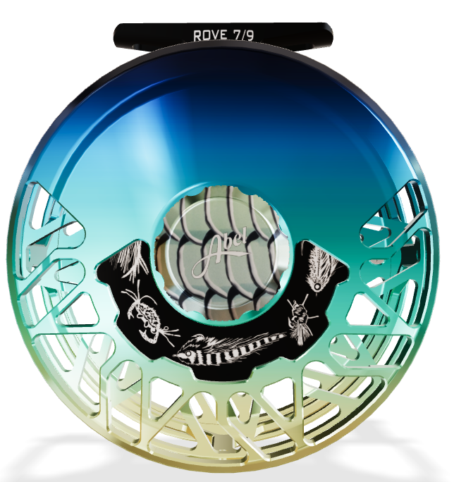 Abel Rove 7/9 Ported - Flats Fade - Bonefish Drag Knob - Platinum Handle