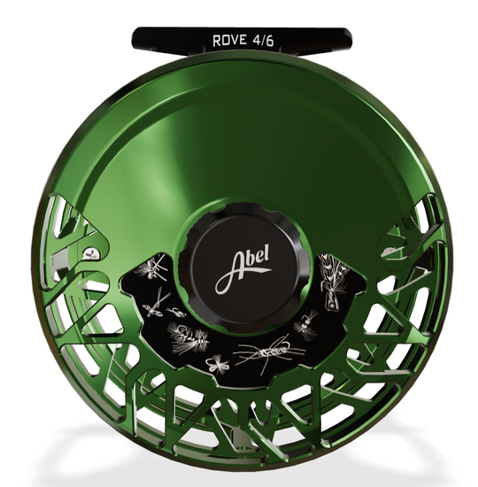 Abel Rove 4/6 Ported - Deep Green - Black Drag Knob - Black Handle
