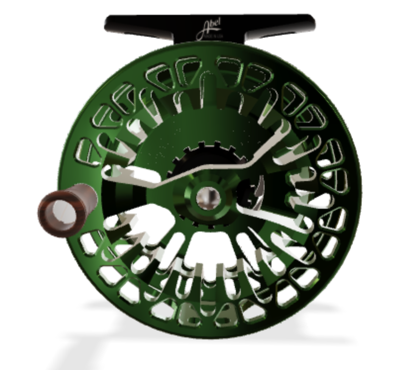 Abel Vaya 5/6 Ported - Deep Green - Deep Green Drag Knob - Rosewood Handle