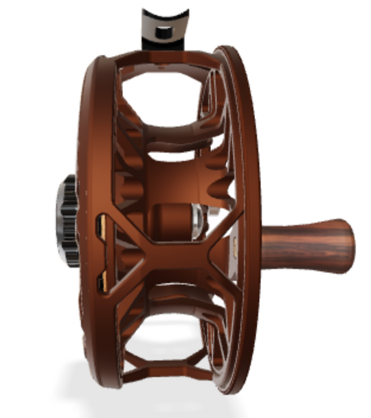 Abel Rove 4/6 Ported - Satin Dark Brown/Underwood Drift - Black Drag Knob - Black Handle