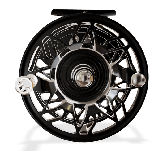 Abel Rove Fly 7/9 Ported - Black - Bonefish Drag - Platinum Handle