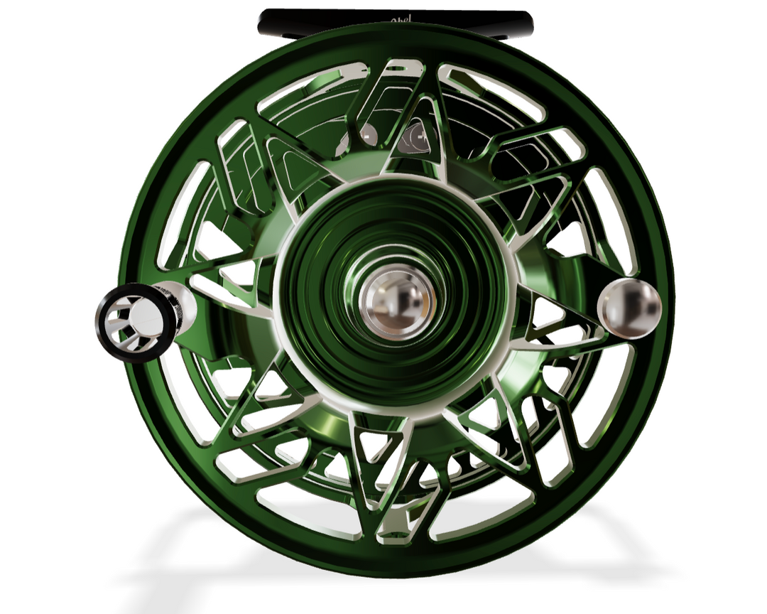 Abel Rove 4/6 Ported - Deep Green - Black Drag Knob - Black Handle