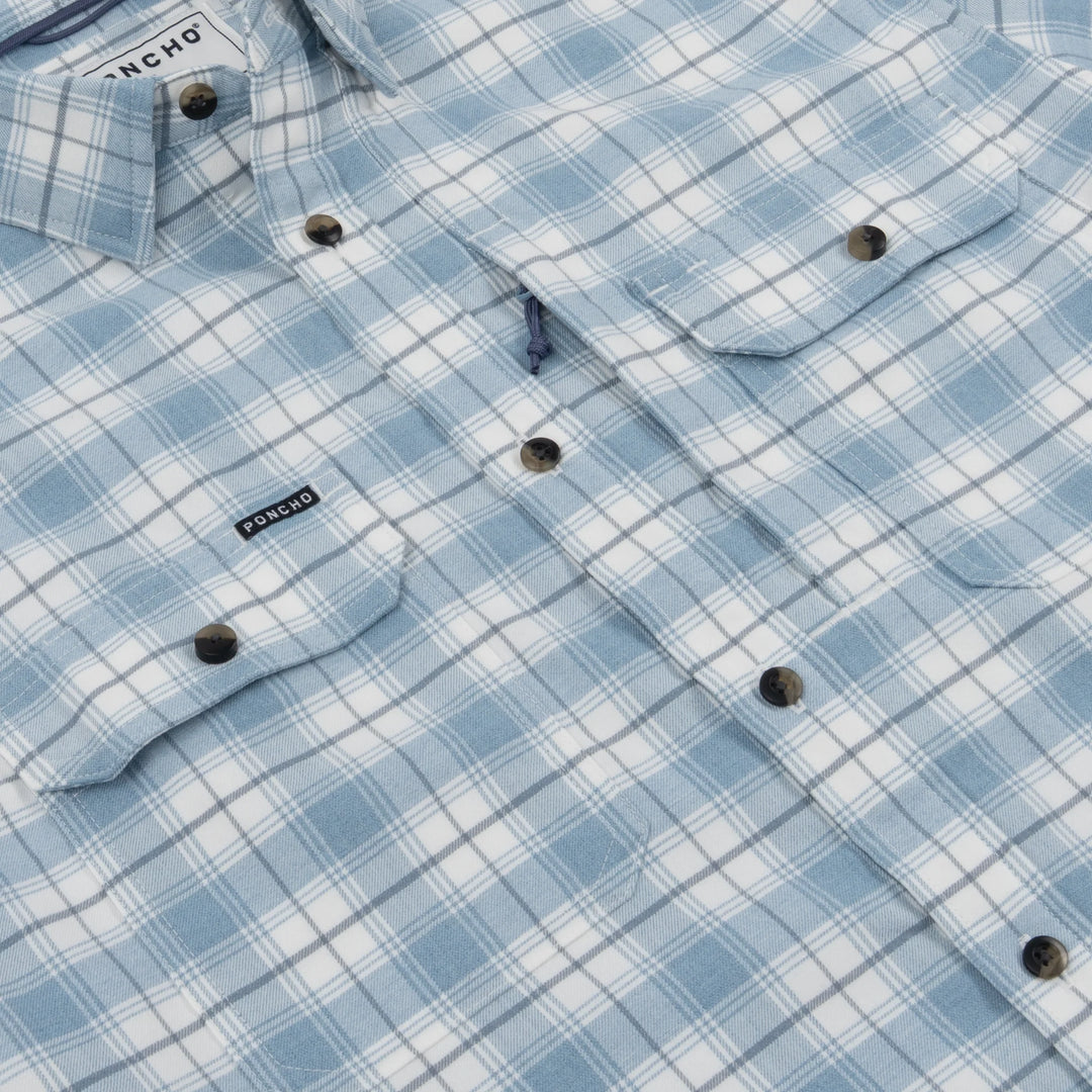 Poncho The Blue Bison Long Sleeve Shirt