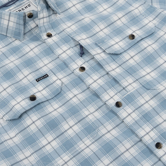 Poncho The Blue Bison Long Sleeve Shirt