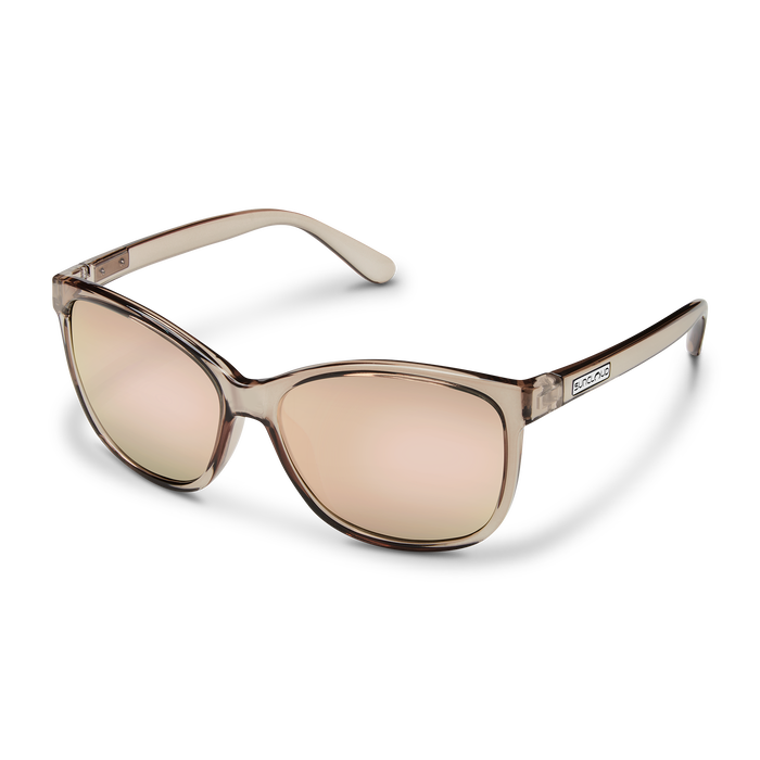 Sashay- Transparent Taupe - Polarized Pink Gold Mirror