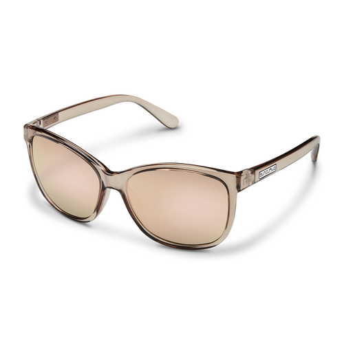 Sashay- Transparent Taupe - Polarized Pink Gold Mirror