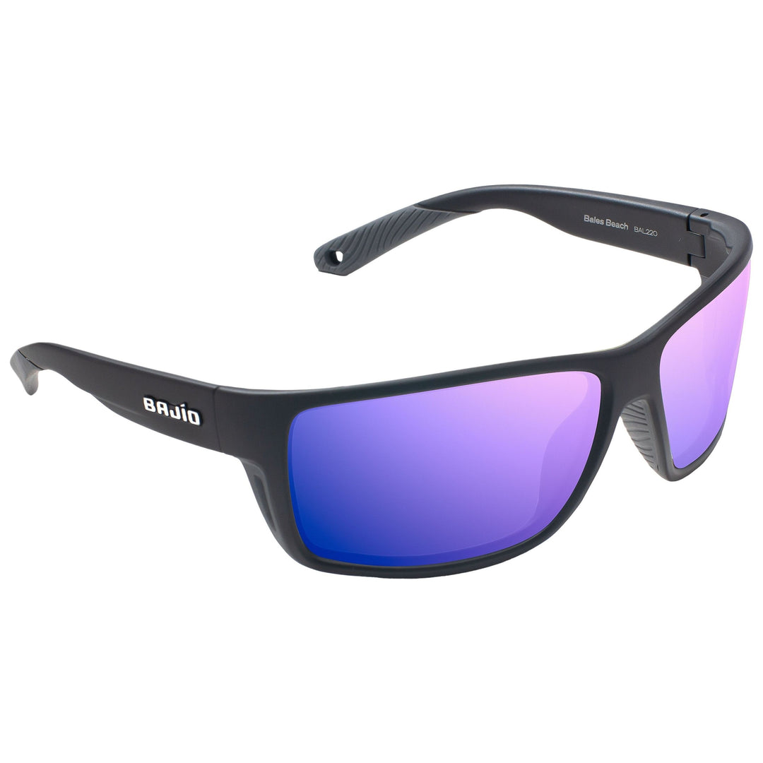 Bajio Bales Beach Black Matte - Violet Mirror Image 01