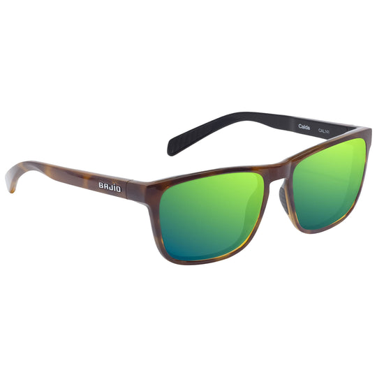Bajio Calda Brown Tortoise Gloss - Green Mirror Image 01