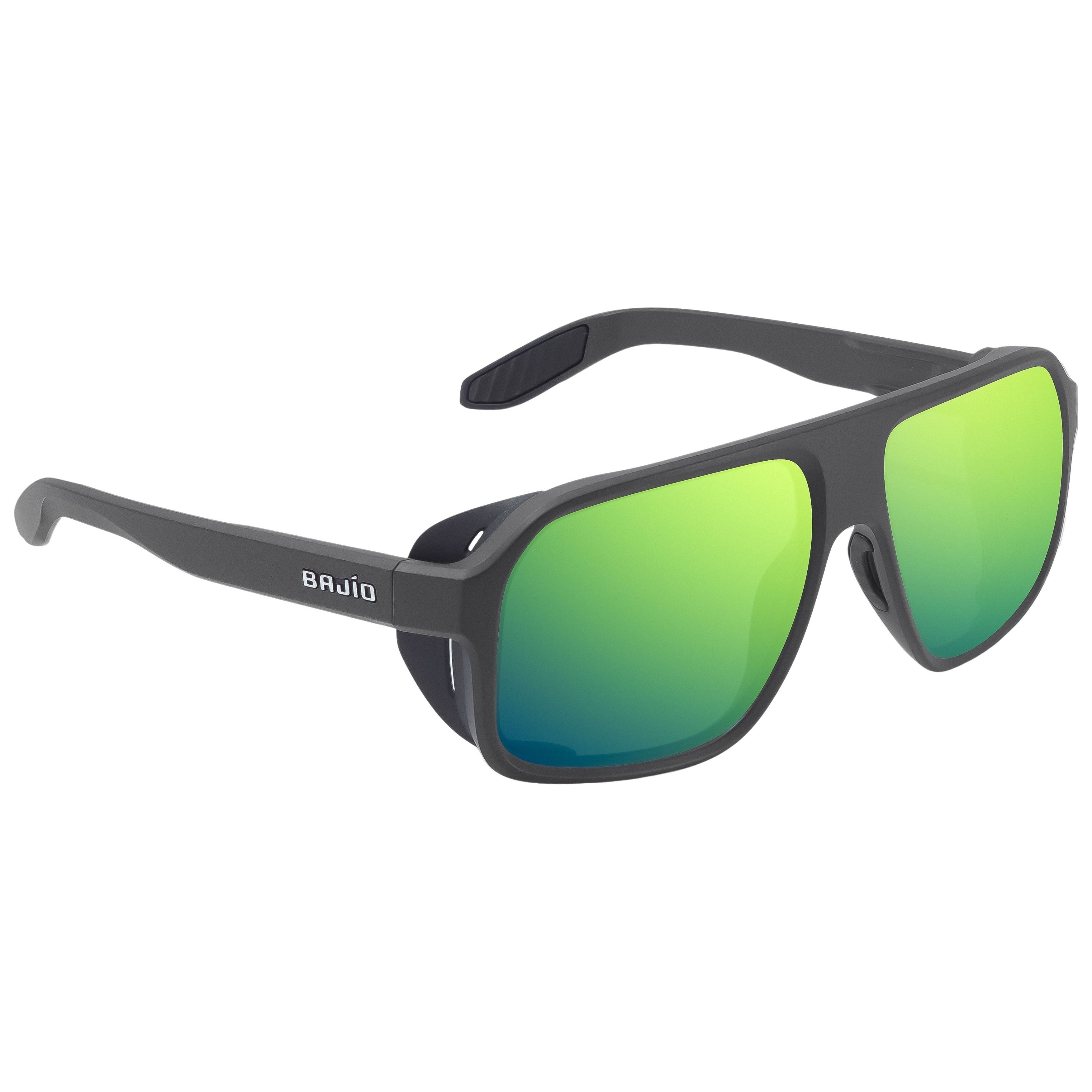 Bajio Cocho Graphite Black Matte - Green Mirror Image 01