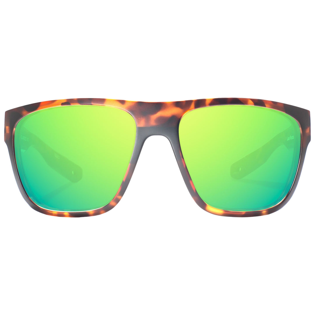 Bajio Las Rocas Brown Tortoise Matte - Green Mirror Image 02