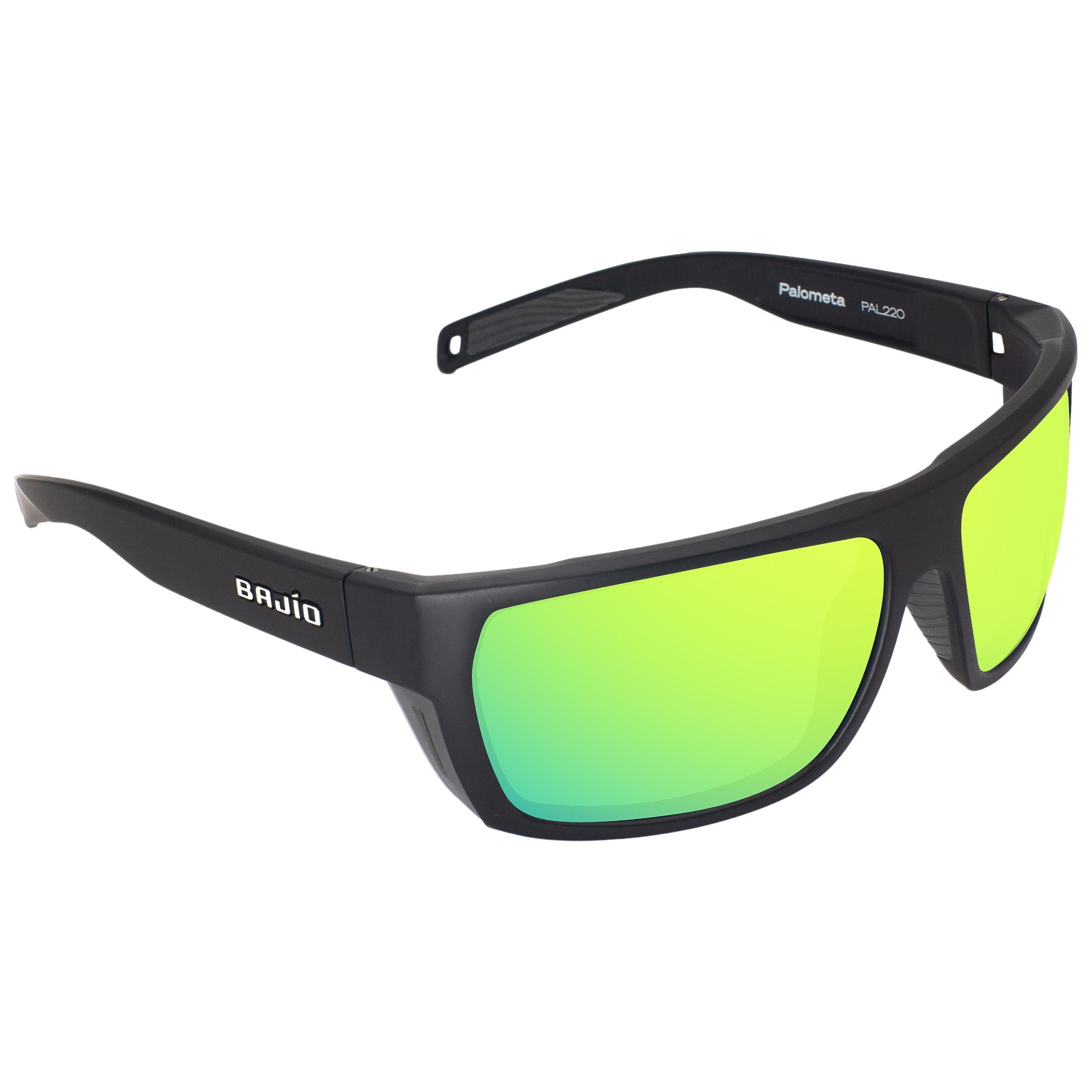 Bajio Palometa Black Matte - Green Mirror Image 01