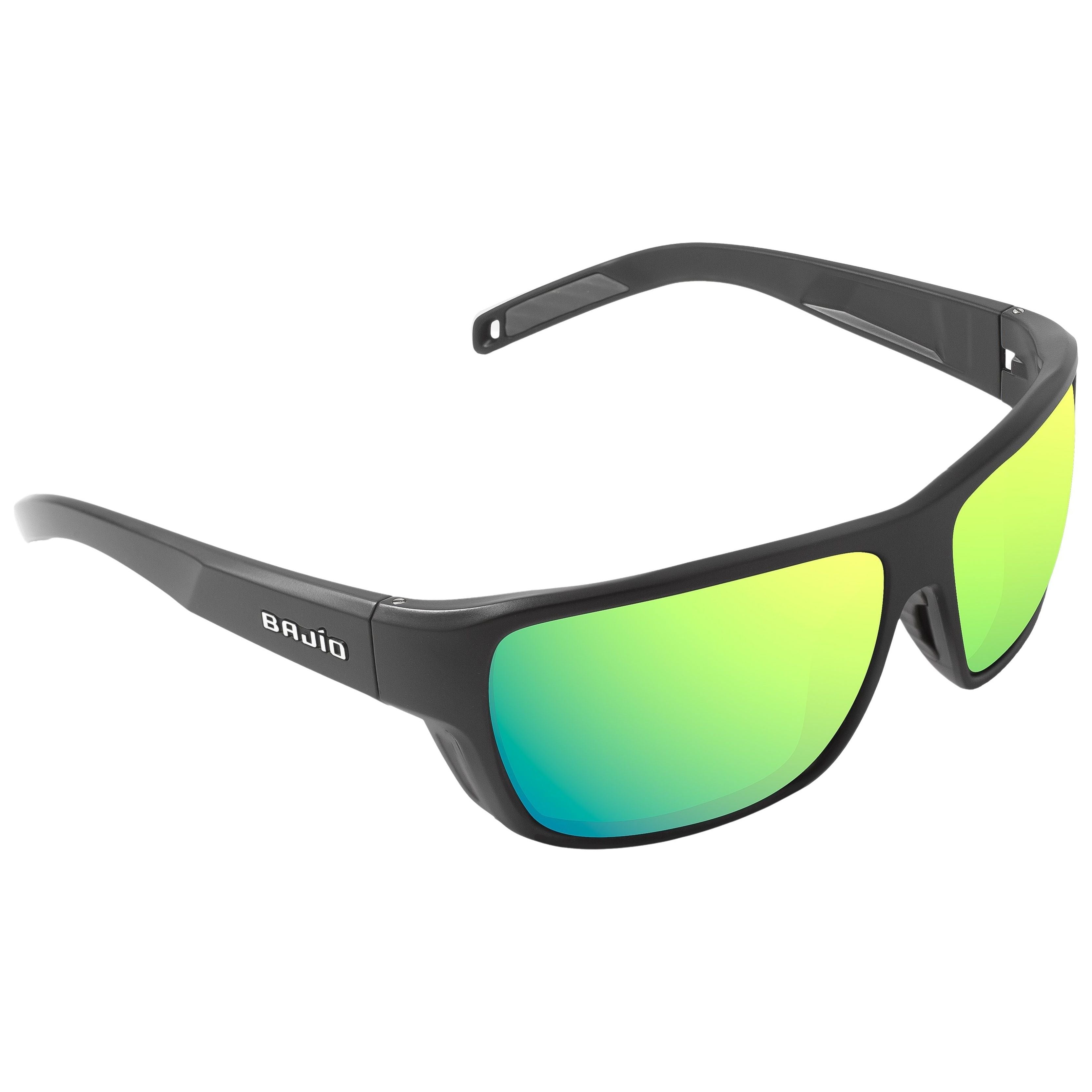Bajio Rigolets Black Matte - Green Mirror Image 01