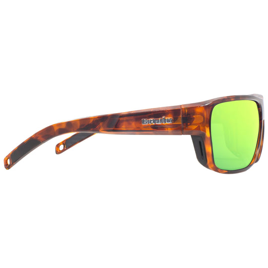Bajio Rigolets Brown Tortoise Gloss - Green Mirror Image 03
