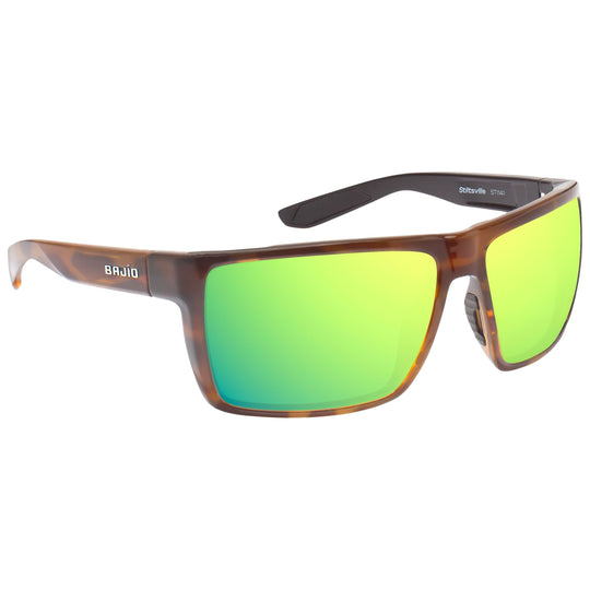 Bajio Stiltsville Brown Tortoise Gloss - Green Mirror Image 01