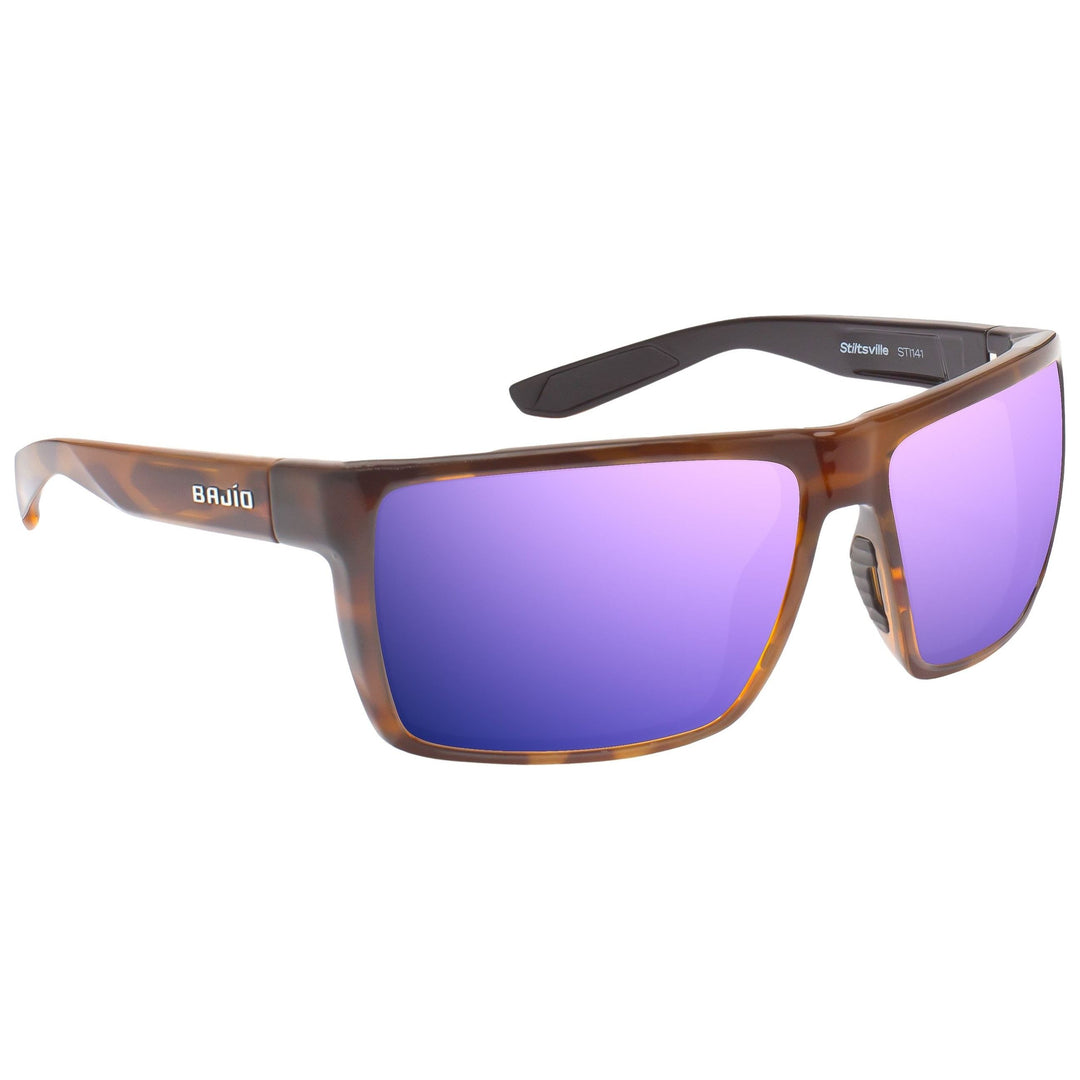 Bajio Stiltsville Brown Tortoise Gloss - Violet Mirror Image 01