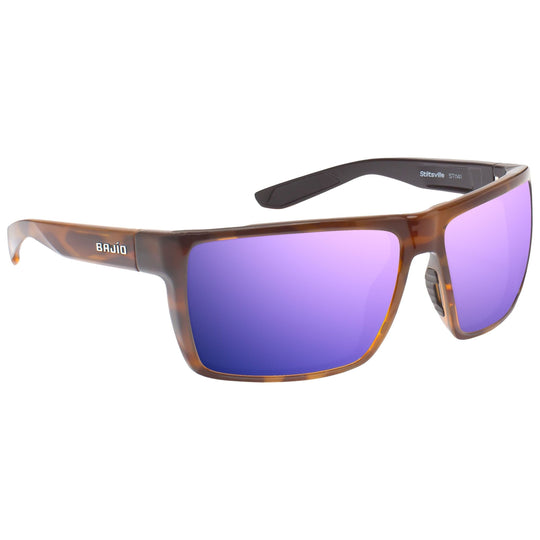 Bajio Stiltsville Brown Tortoise Gloss - Violet Mirror Image 01