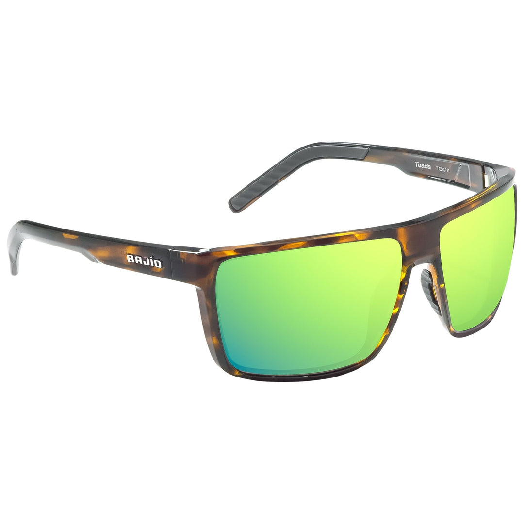 Bajio Toads Brown Tortoise Gloss - Green Mirror Image 01