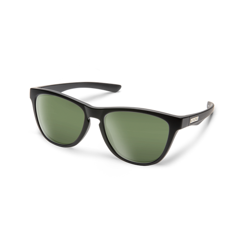 Topsail - Matte Black Polarized Grey Green