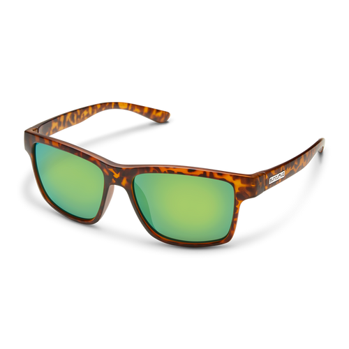 Suncloud A-Team - Matte Tortoise - Polarized Green Mirror