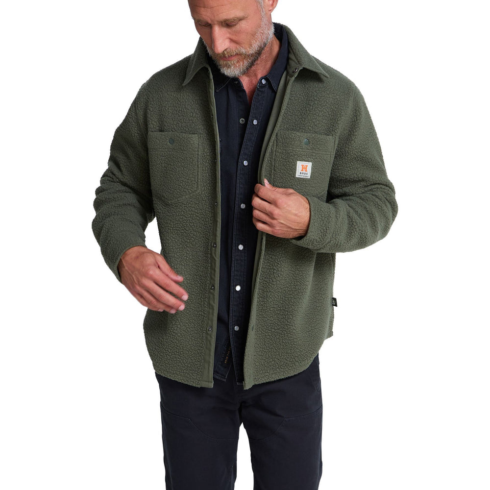 Howler Brothers Allegheny Fleece Overshirt Beetle Image 02