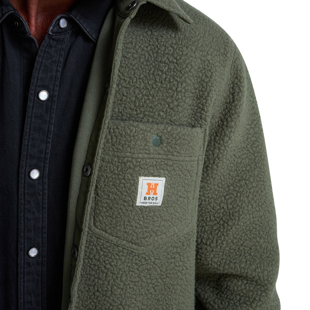 Howler Brothers Allegheny Fleece Overshirt Beetle Image 05