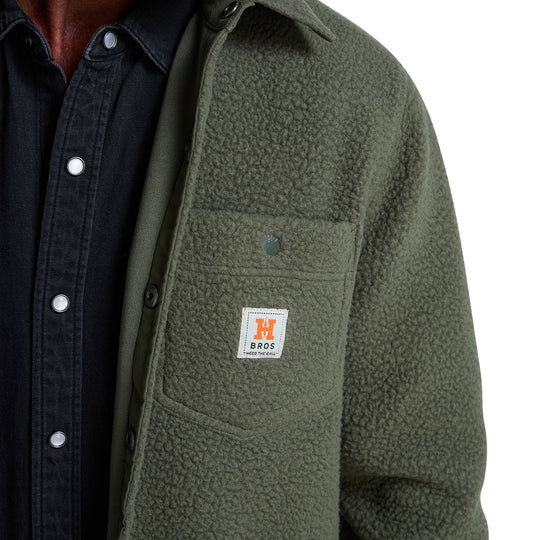 Howler Brothers Allegheny Fleece Overshirt Beetle Image 05